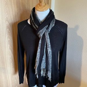 Gray & Black Scarf